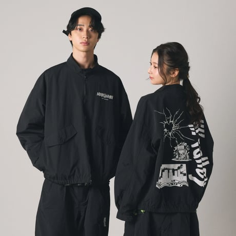 【lil' valley】EMBROIDERED NYLON JACKET