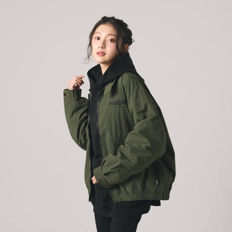 【lil' valley】EMBROIDERED NYLON JACKET