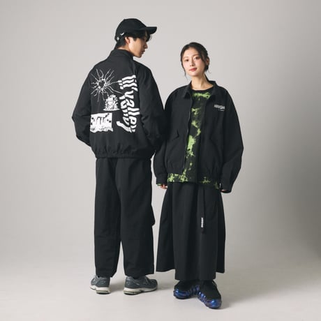 【lil' valley】EMBROIDERED NYLON JACKET