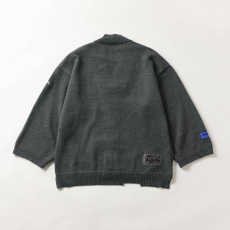 【lil' valley】DAMAGE KNIT CARDIGAN