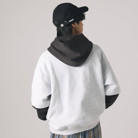 【lil' valley】BASIC EMBROIDERED HOODIE