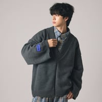 【lil' valley】DAMAGE KNIT CARDIGAN