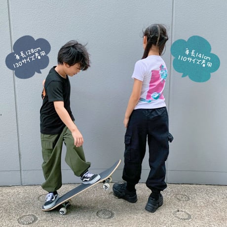 モチーフプリント 半袖Tシャツ（Kidsサイズ）