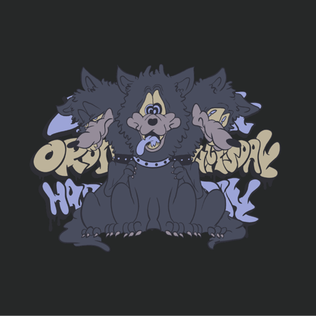 【lil' valley】MOODY DOGS T-SHIRT