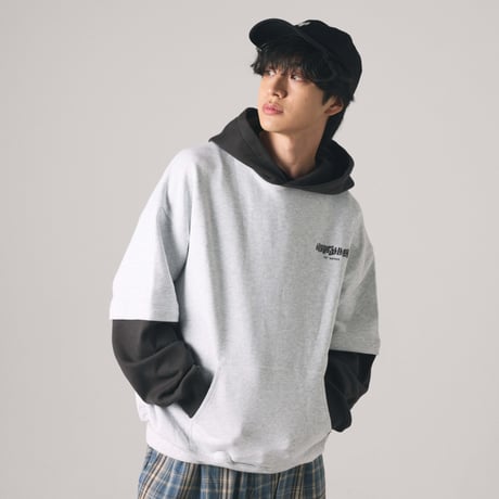 【lil' valley】BASIC EMBROIDERED HOODIE