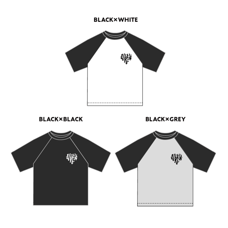 【lil' valley】"Heart" LOGO RAGLAN T-SHIRT