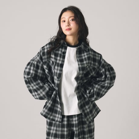【lil' valley】VERSATILE CHECK SHIRT OUTER