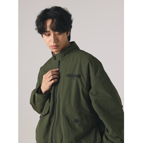 【lil' valley】EMBROIDERED NYLON JACKET