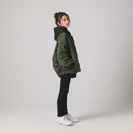 【lil' valley】EMBROIDERED NYLON JACKET
