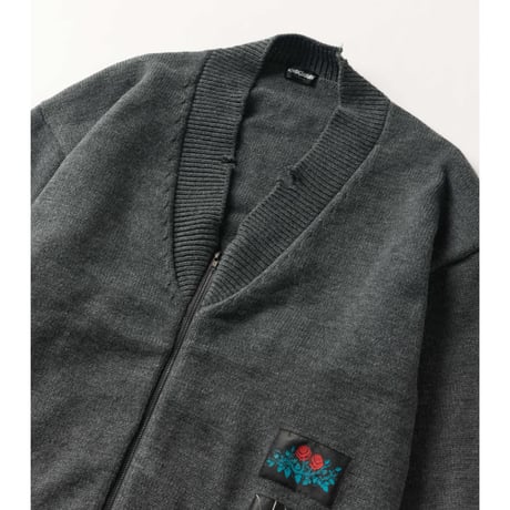 【lil' valley】DAMAGE KNIT CARDIGAN