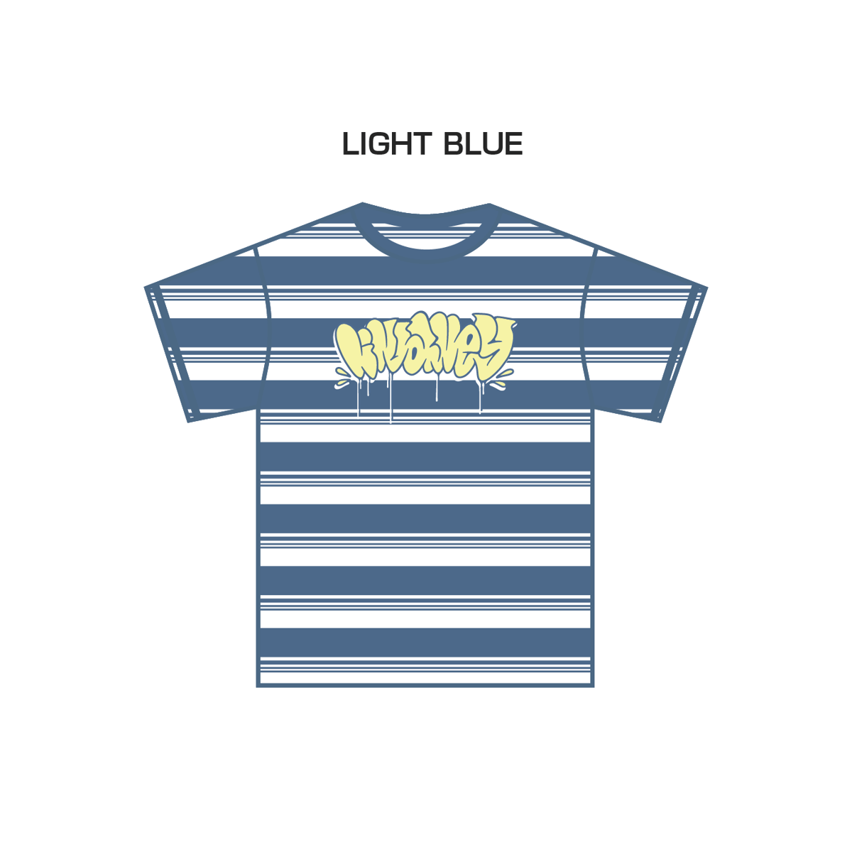 lil' valley】GRAFFITI BORDER T-SHIRT | Tani Yuu