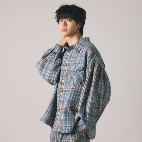 【lil' valley】VERSATILE CHECK SHIRT OUTER