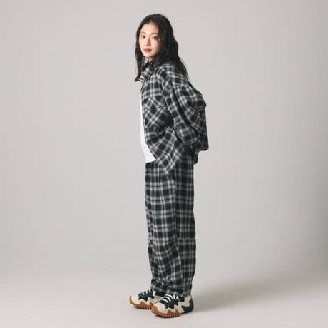 【lil' valley】VERSATILE CHECK EASY PANTS