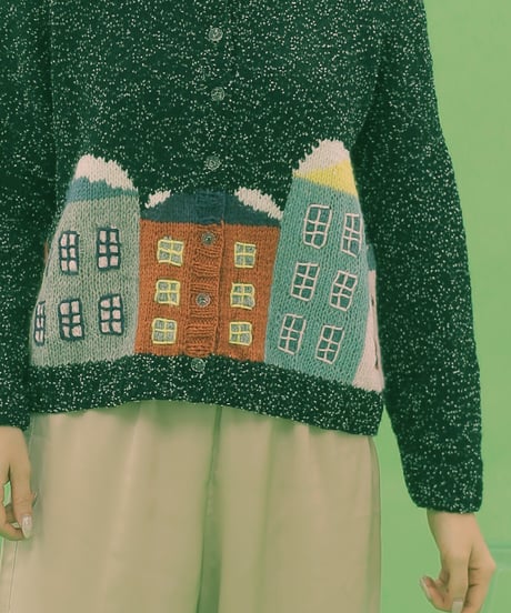 東海えりかさんデザイン 『snowy night cardigan』のkit