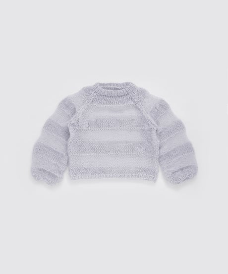 silk mohair striped pull のkit