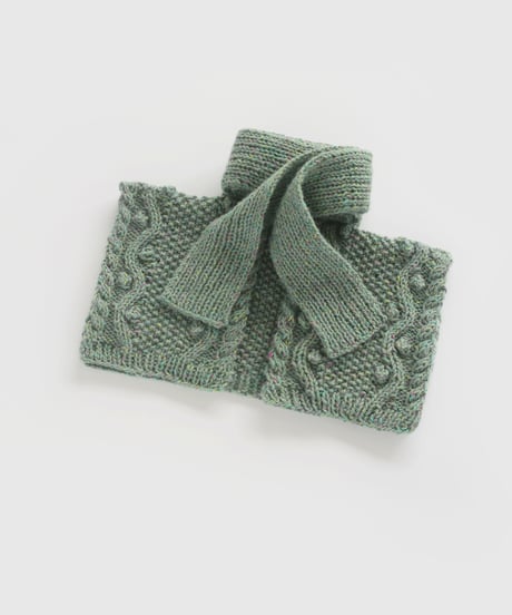 数量限定 Candy Worsted /off specで編む ウェーブモスショルダーのkit