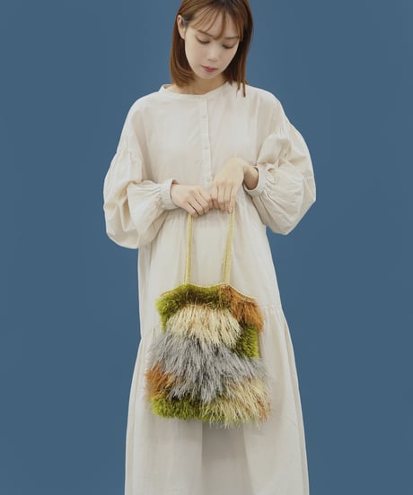東海えりかさんデザイン 『camouflage fur bag』のキット