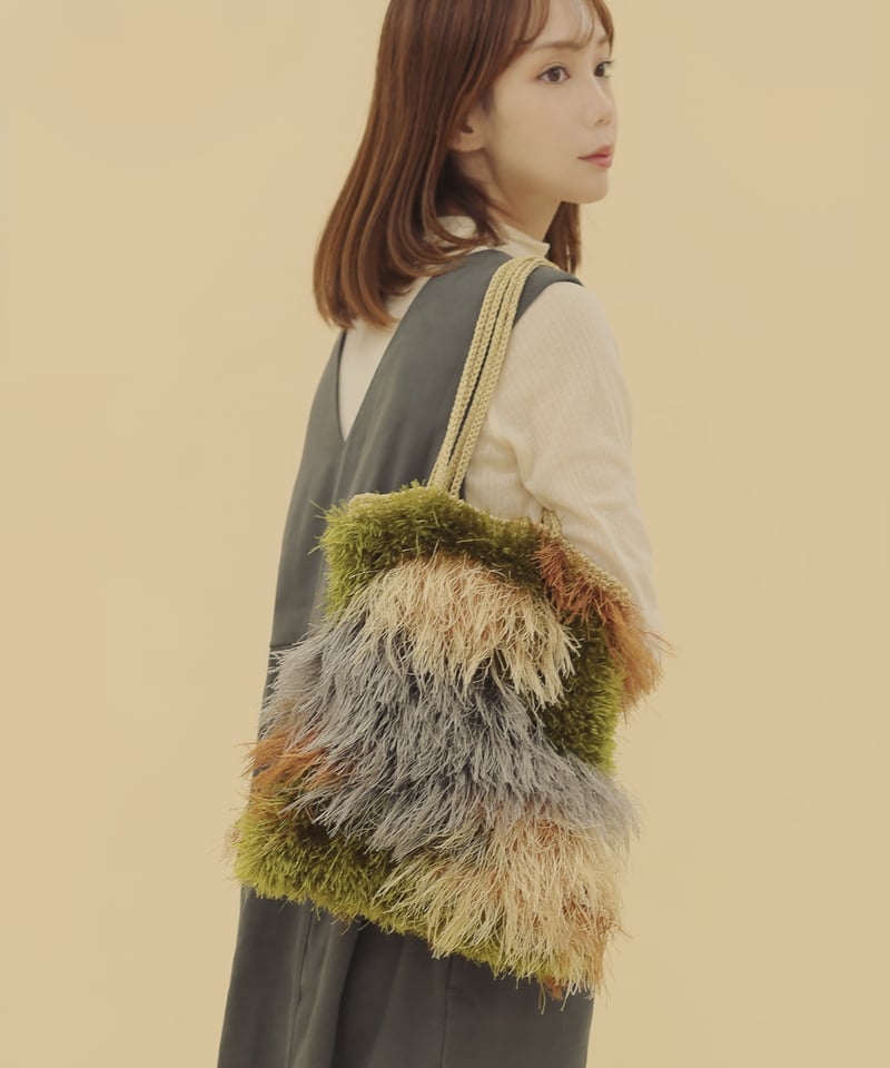 東海えりかさんデザイン 『camouflage fur bag』のキット | itoito