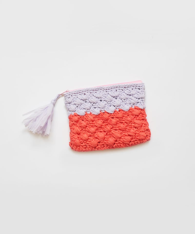 美品　archivio  ドット柄   ポーチ　2点 3Dスター柄 Lジッパーお財布ポーチ（Blue or Multiple） - NINA BAGS