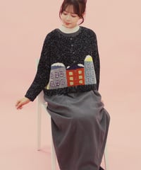 東海えりかさんデザイン 『snowy night cardigan』のkit