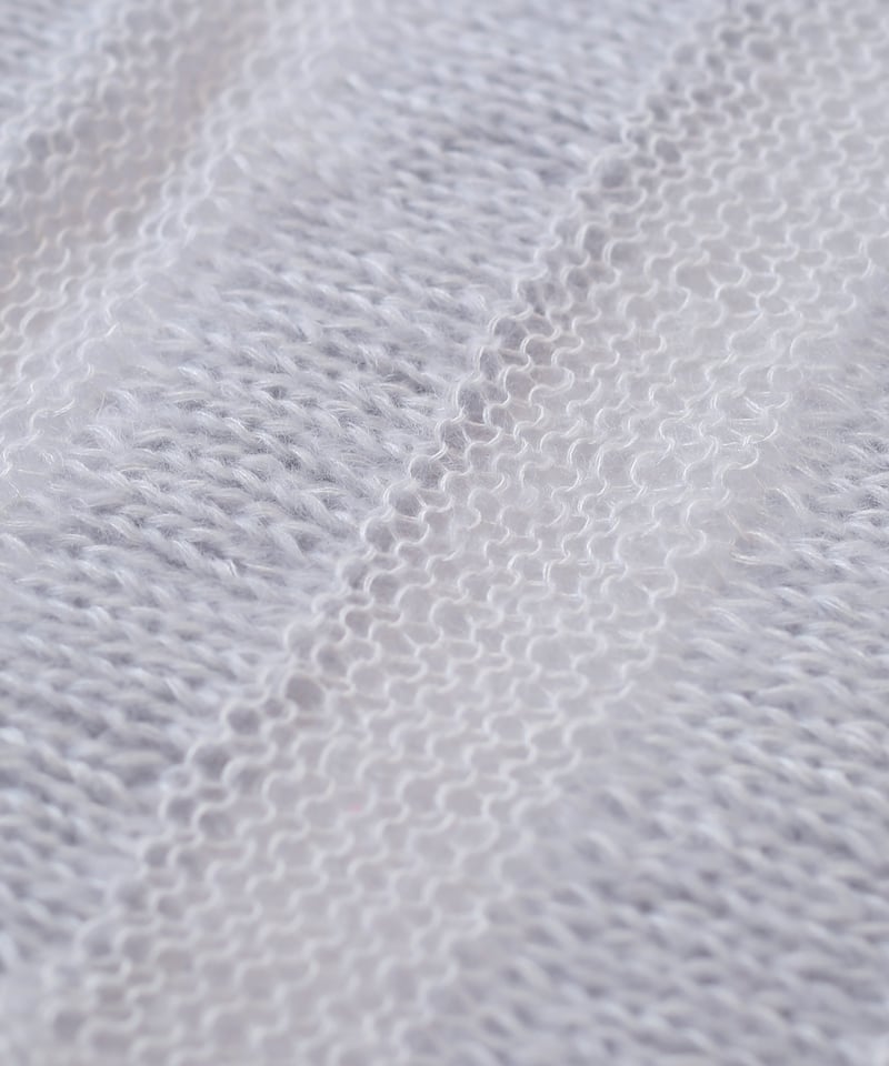 silk mohair striped pull のkit | itoito