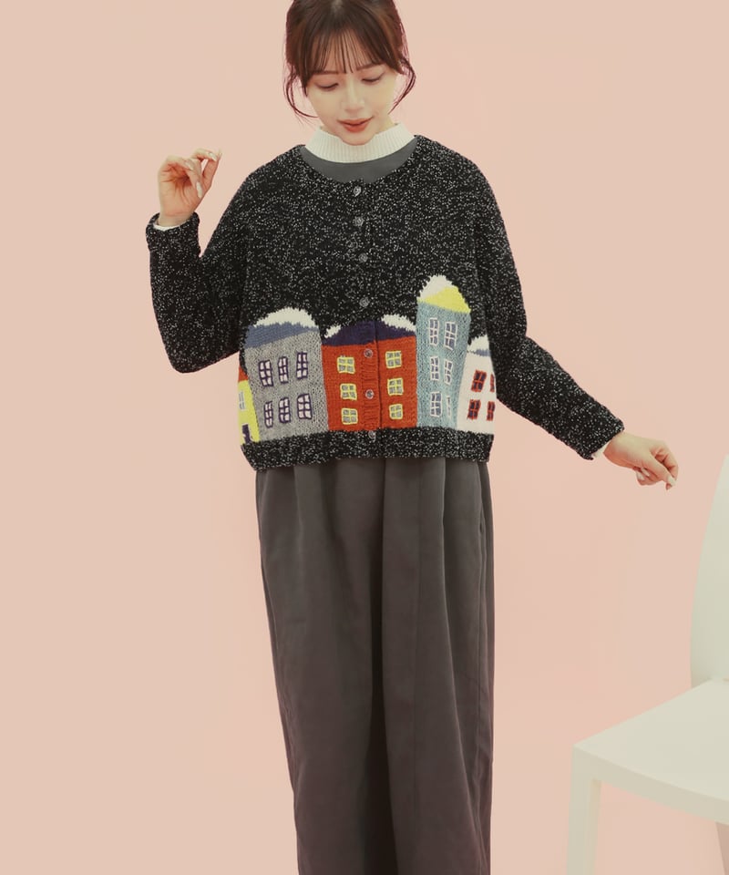 東海えりかさんデザイン 『snowy night cardigan』のkit | itoito