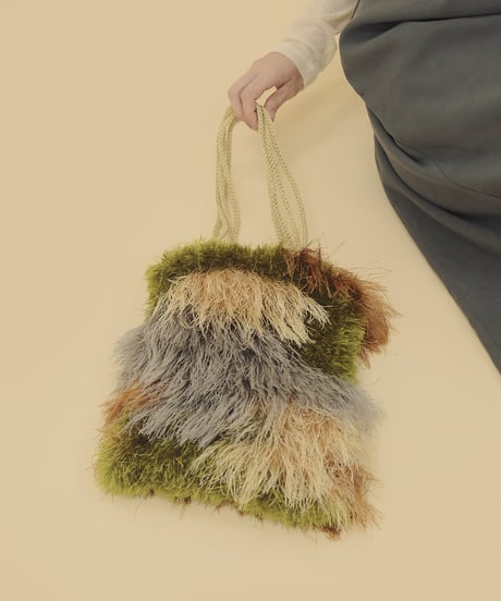 東海えりかさんデザイン 『camouflage fur bag』のキット