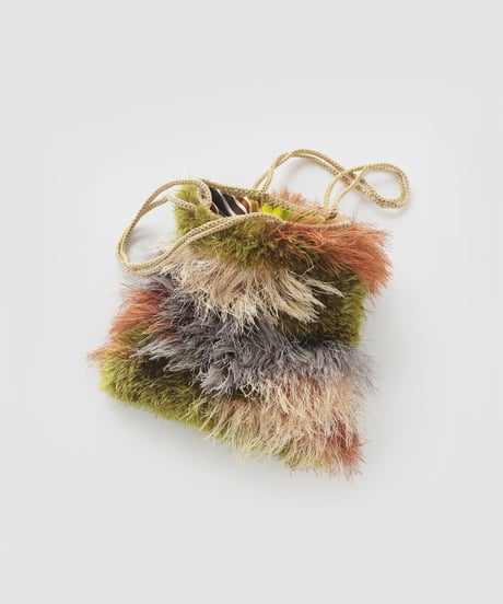 東海えりかさんデザイン 『camouflage fur bag』のキット