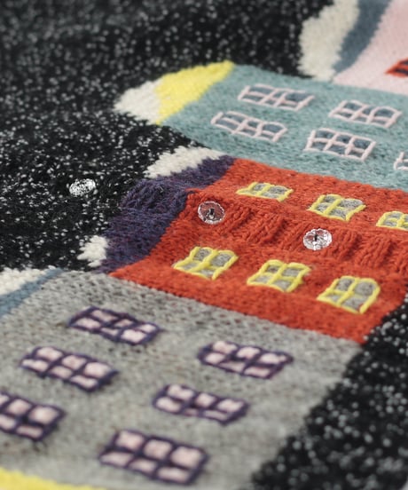 東海えりかさんデザイン 『snowy night cardigan』のkit