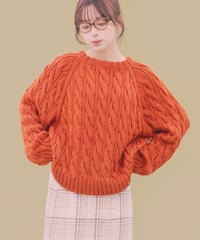 トップダウンのケーブルセーターのkit