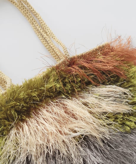 東海えりかさんデザイン 『camouflage fur bag』のキット
