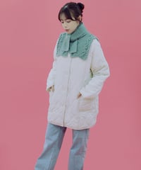 数量限定 Candy Worsted /off specで編む ウェーブモスショルダーのkit