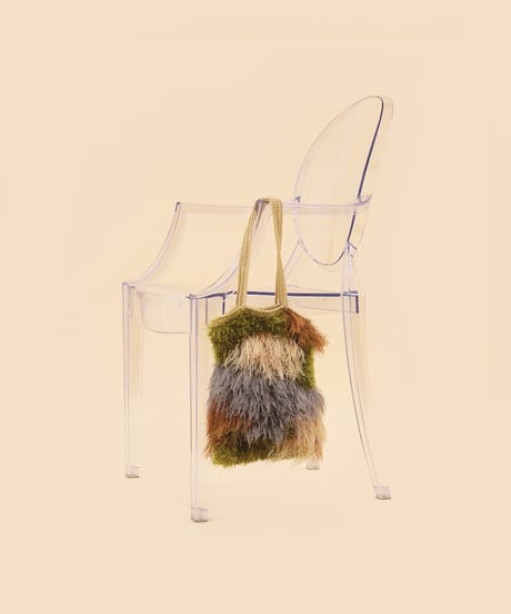 東海えりかさんデザイン 『camouflage fur bag』のキット
