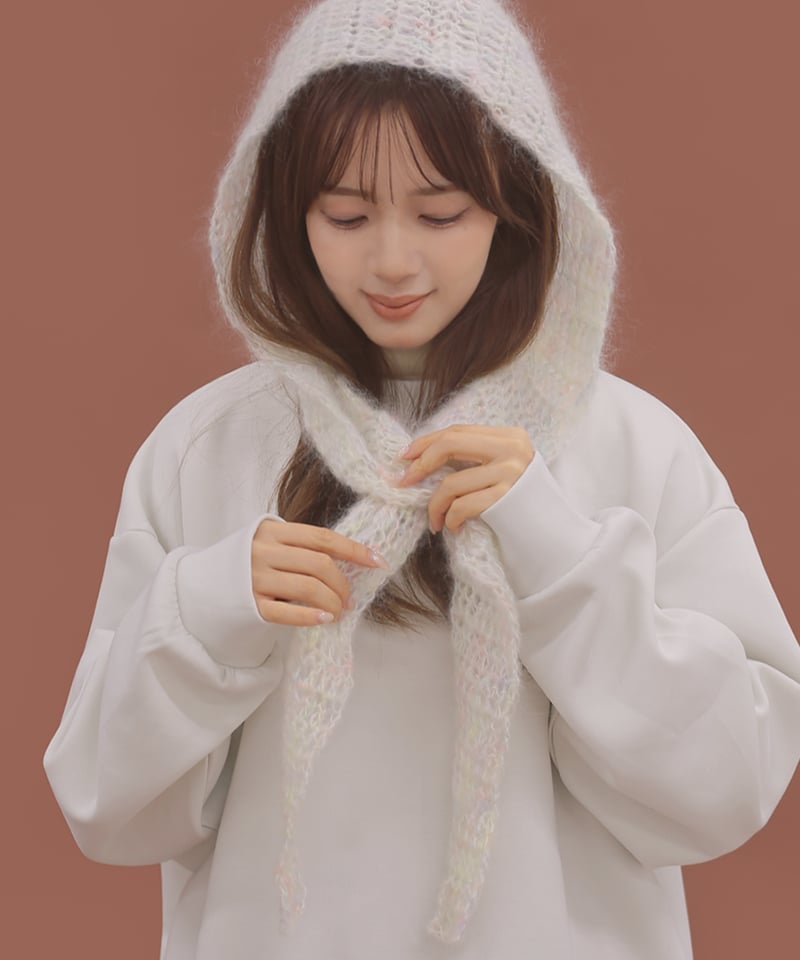ふわふわフードスカーフのkit | itoito