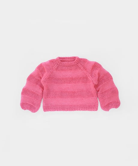 silk mohair striped pull のkit