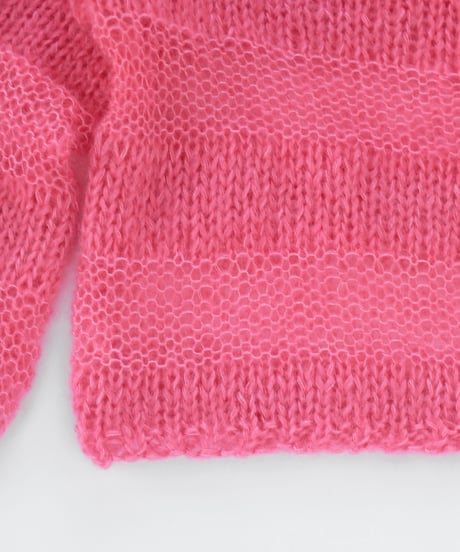 silk mohair striped pull のkit