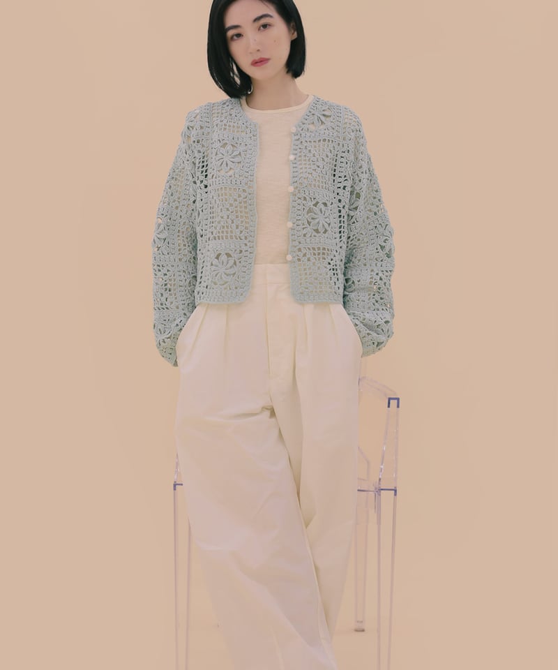☆sale☆　完成品　*お花とレースのセット* フラワーレースカーディのkit | itoito