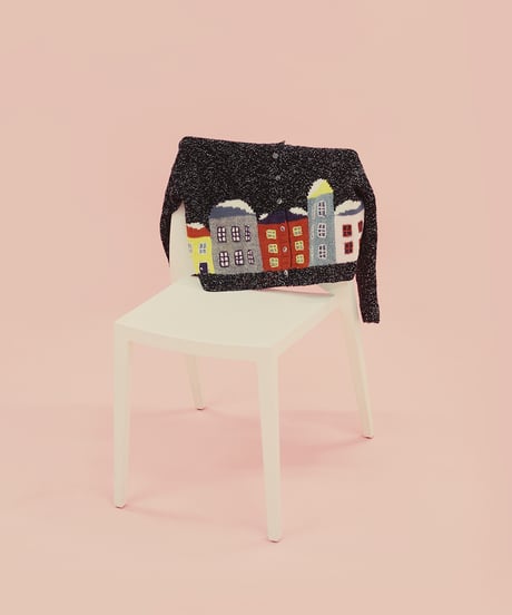 東海えりかさんデザイン 『snowy night cardigan』のkit