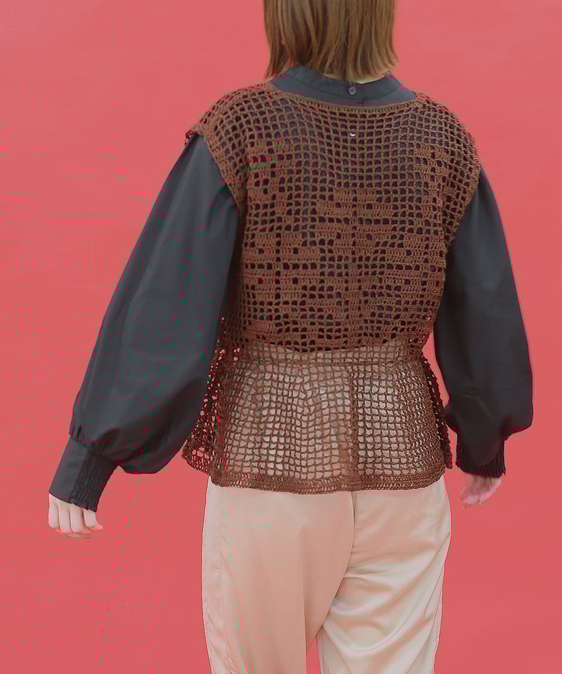 フラワーメッシュベストのkit | itoito