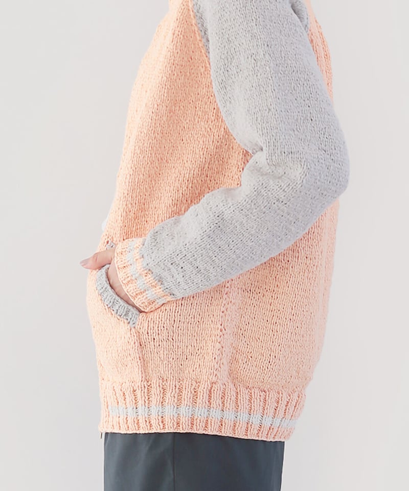 東海えりかのカラーワーク」スタジアムジャンパーの糸kit (skógafoss