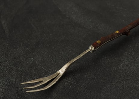 調和｜洋白と枝フォーク・Chouwa (Harmony) | Nickel Silver and Branch | Fork #10