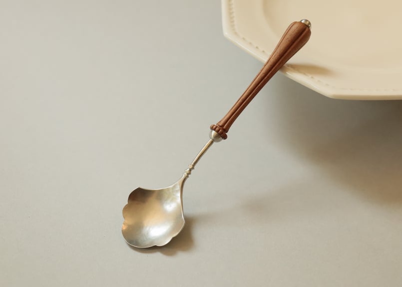 SPOON/スプーン プロダクトデザイン作品集　限定版　古本 サクライ シャラクモノ Kシリーズ スープスプーン 19.3cm