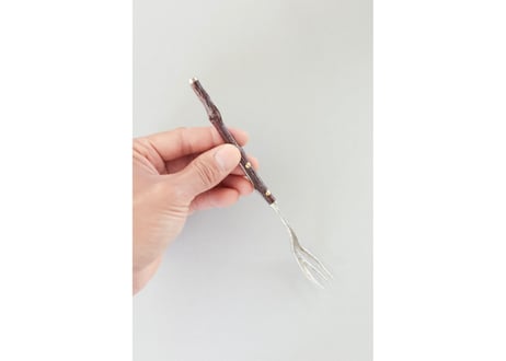 調和｜洋白と枝フォーク・Chouwa (Harmony) | Nickel Silver and Branch | Fork #10