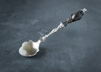 黒柿スプーン | 洋白 | テーブルスプーン | Kurogaki Wood Spoon  | Nickel Silver | Table Spoon#21
