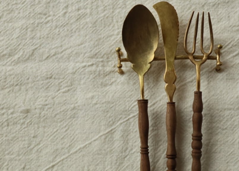 Brass cutlery rest |真鍮カトラリーレスト | B R A S S L