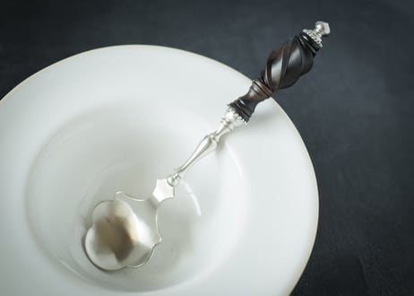 黒柿スプーン | 洋白 | テーブルスプーン | Kurogaki Wood Spoon  | Nickel Silver | Table Spoon#21
