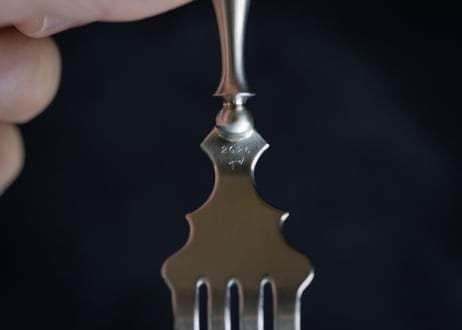 黒柿フォーク | 洋白 | テーブルフォーク | Kurogaki Wood Fork  | Nickel Silver | Table Fork#20