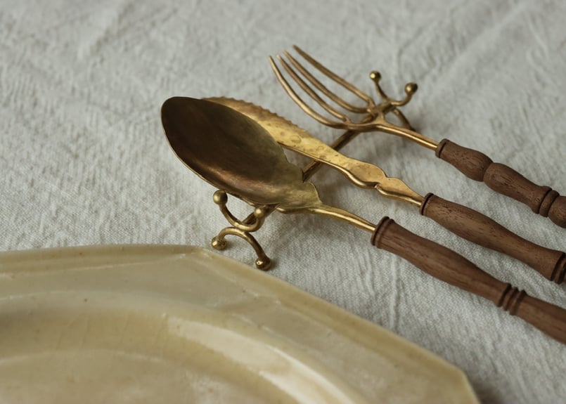 Brass cutlery rest |真鍮カトラリーレスト | B R A S S L