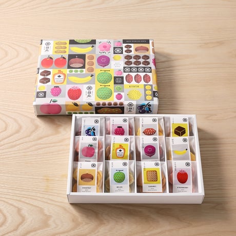 贈り物に喜ばれる　とっても可愛いいパッケージ　iroiro菓　～みやび～  12種類