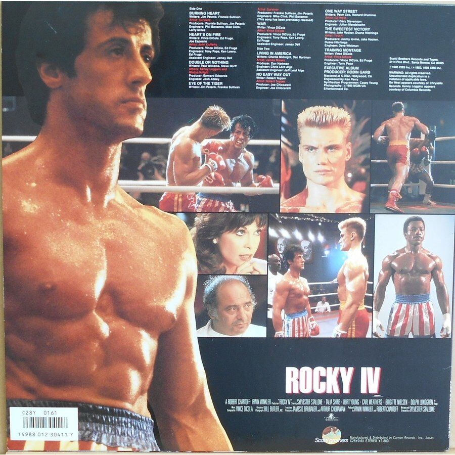 中古LPレコード【ロッキー・4】／ロードショー誌 第142回推薦サントラ